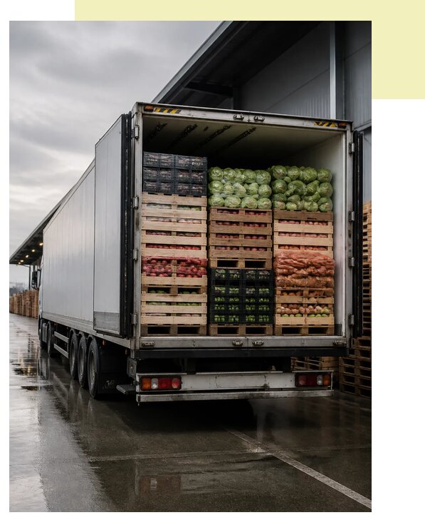 Перевозка плодоовощной продукции в Карпинск по цене от 5134 р. | Агросервис-Кпн